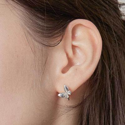 J.Lauren Butterfly One-Touch Silver Earrings M03982
