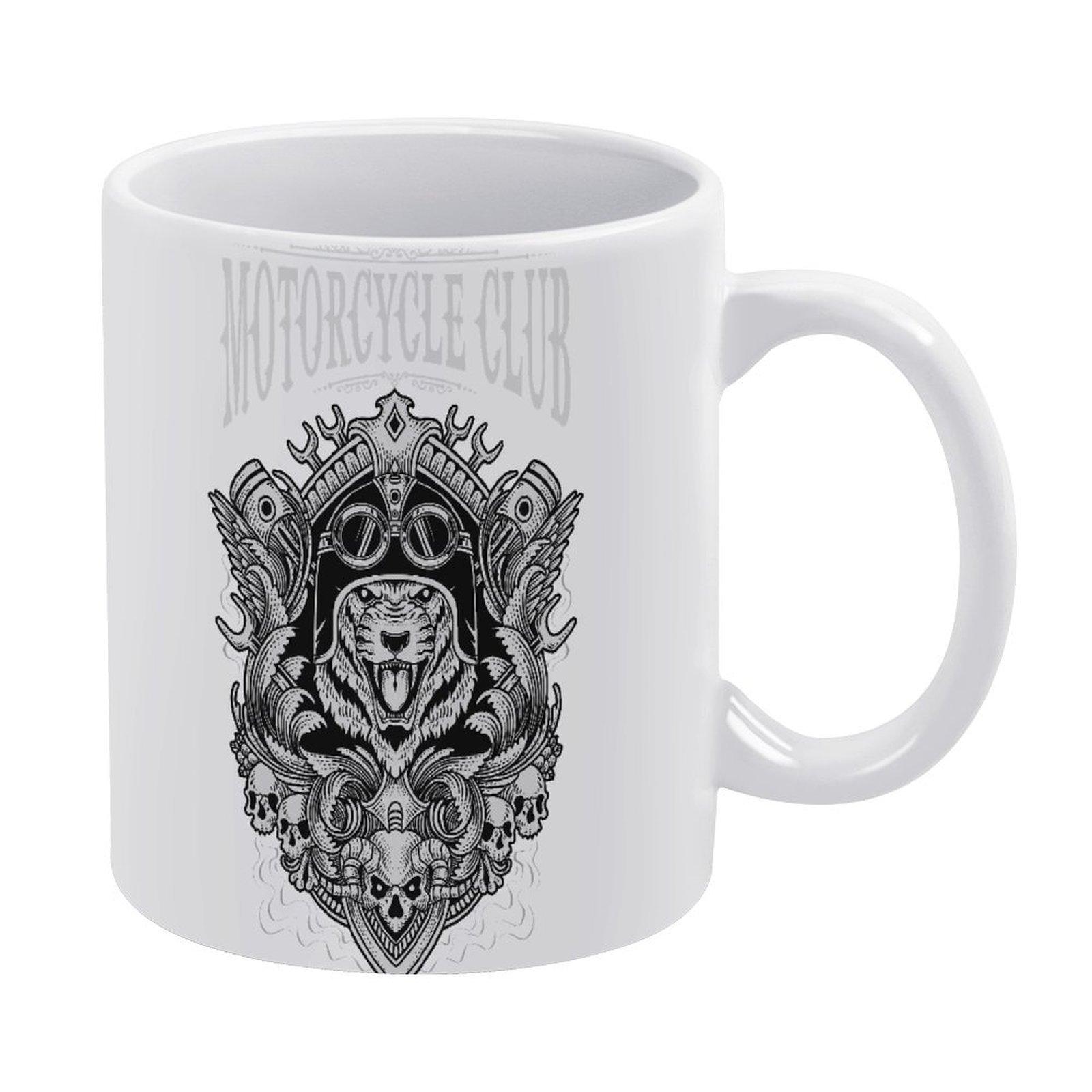 

11oz White Coffee Mug with Smooth Glossy Build, Double-Sided Print and Comfortable Handle for Everyday Hot Drinks