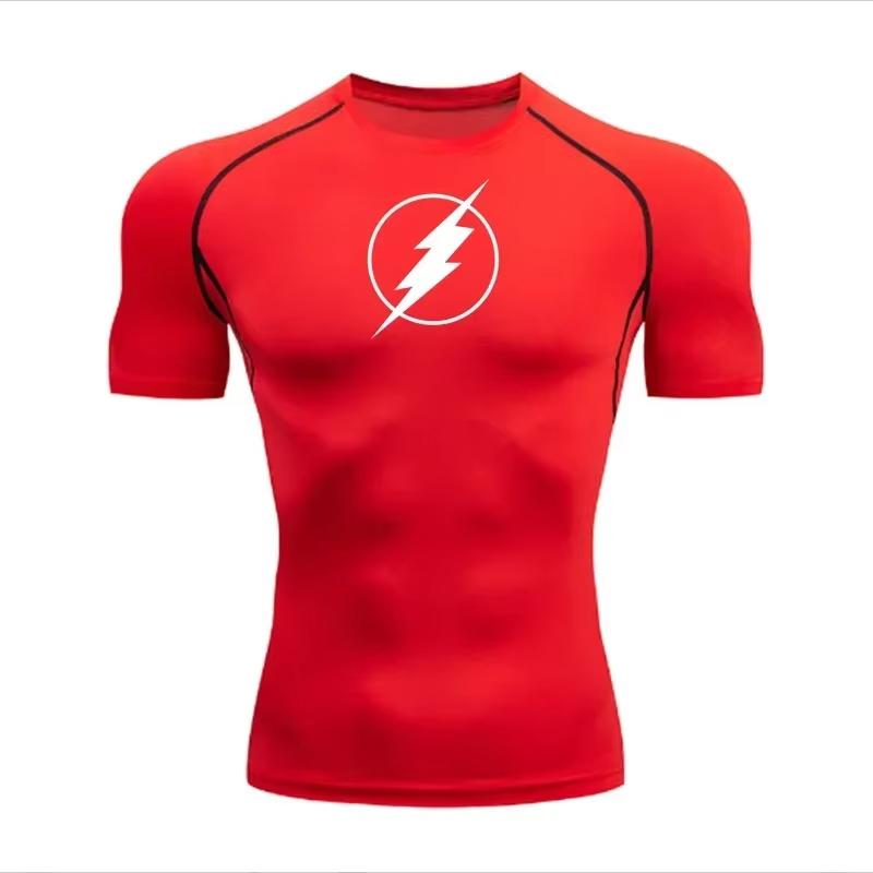 Jogging Quick-drying Breathable Top Summer Men's Running Compression T-shirt Short-sleeved T-shirt Gym Fitness Shirt ZY0025
