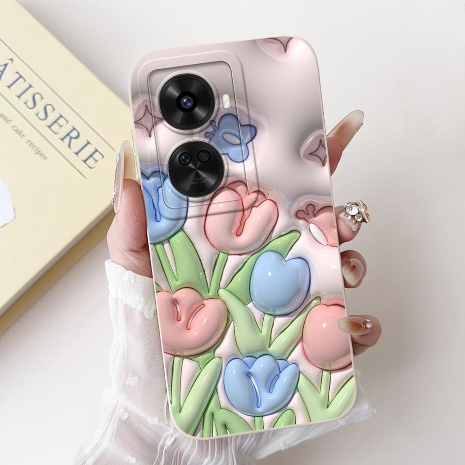 Für Huawei Nova 11 SE Hülle Süßer Hase Kaktus Cartoon Weiches Flüssigsilikon Stoßfeste Abdeckung Für Huawei Nova 12 SE BNE-LX1 Capa