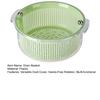 Yousheng Vegetable Fruit Washer Multi-Functional Drain Basket Fruit Tray Versatile Rotating Food Prep Tool Kitchen Accessory