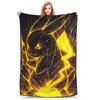 Pikachu lightning transformation Super Warm Blankets  Kids Adult Plush Bedding Throws Funny Couch Chair Bedspread Sofa Bed Cover