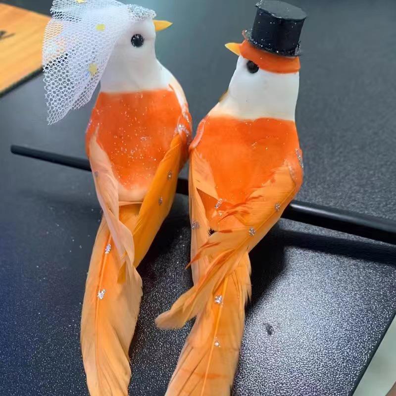 Creative Flickering Birdhouse Ornament for Garden or Balcony with Wall-Mountable Branch Decoration