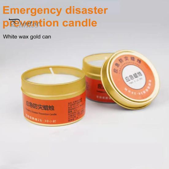 Smoke-free Candle Emergency 30 Hours Smoke-Free Odorless Survival Windproof Typhoon Disaster Prevention Candles for Power Outages Camping