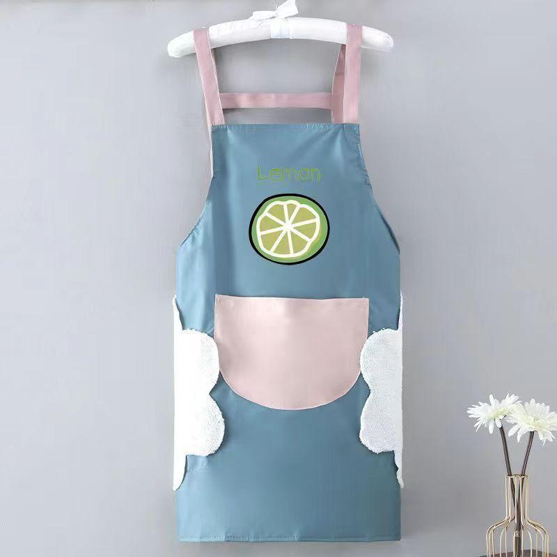 Apron for Home Kitchen Waterproof and Oil-proof Cute Fashionable Adult Apron