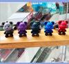 [AIXUAN] Cute Colorful Bear Keychain Idea for Men Women Boys Girls Knitted Rope Resin Animal Pendant Metal Keychain (Red)