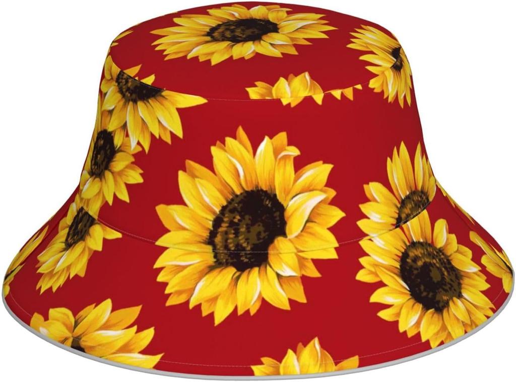 Rainbow Mandala Print Bucket Hat Psychedelic Bohemian Pattern Sun Hat For Men Women Summer Beach Festival Outdoor UPF