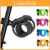 Bicycle Lock Five Digit Combo Steel Wire Lock With Keyless Security For Mountain Bike And City Cruiser