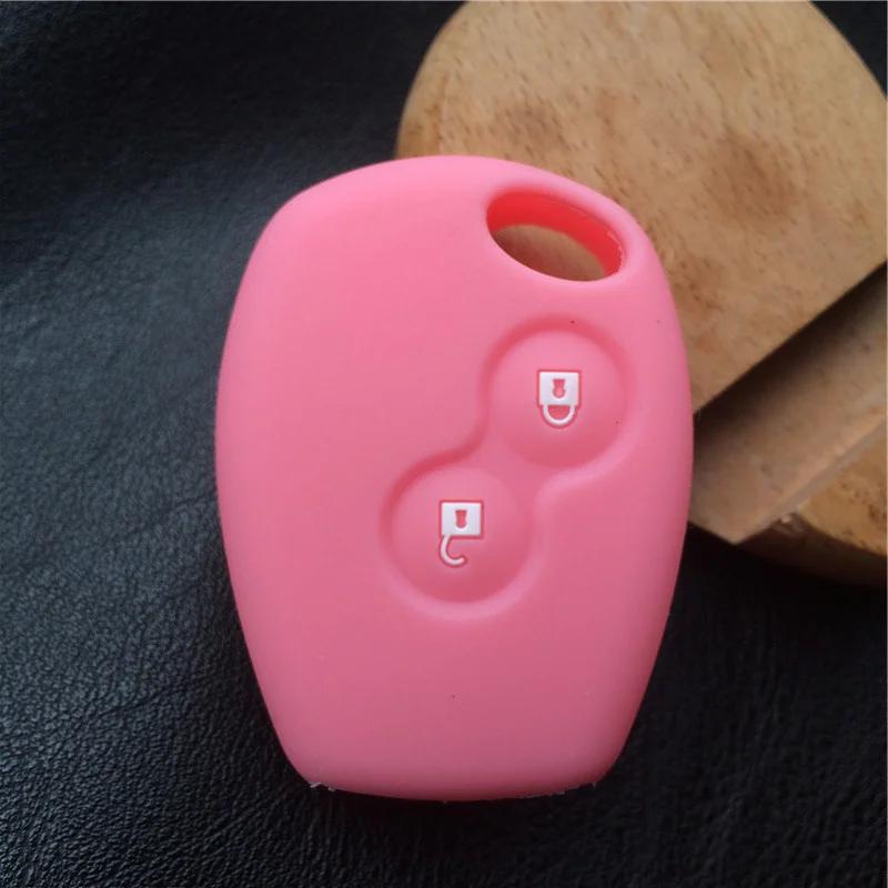 silicone car key case for Renault 2 button Clio Scenic Megane Duster Sandero Captur Twingo Modus remote control cover