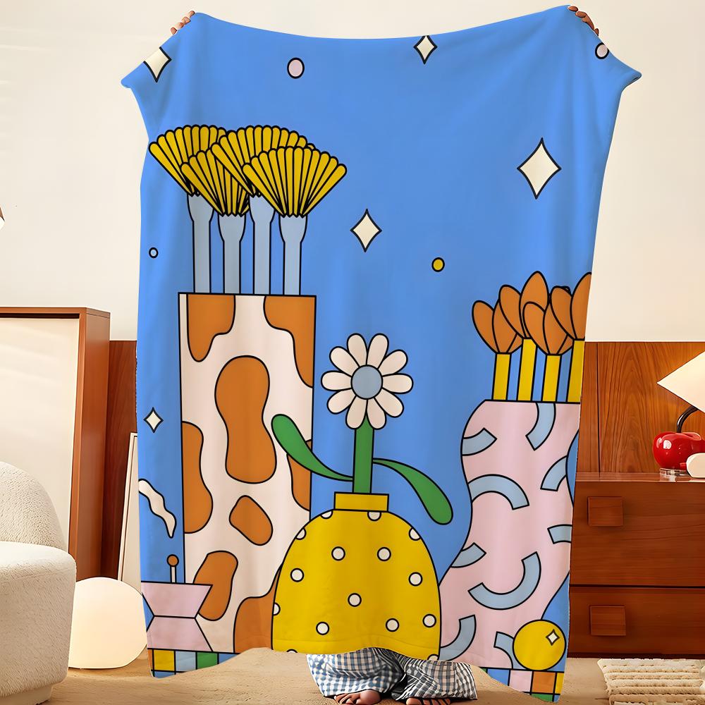 Artist S-Sam T-Twardy Throw Flannel Throw Blanket, Lightweight Cozy, Durable Washable Cute Cool