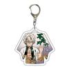 Demon Slayer Keychain Cute Anime Keychain Ingenious Cartoon Key Ring Student Bag Charm Tanjiro Kamado Nezuko Hashira Gifts for