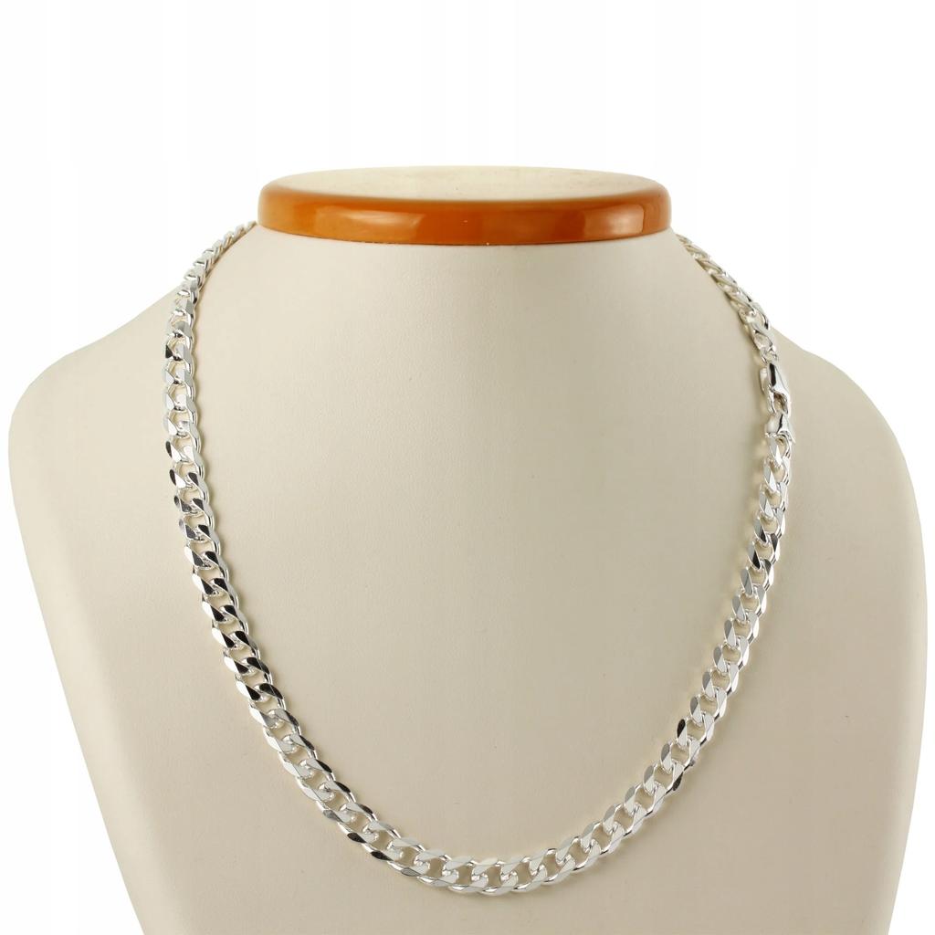 Silver Men' Chain 925 ITALIAN SILVER 5mm/55cm Diamond Chain