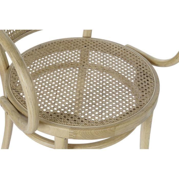 Gartenstuhl - Natürlich - Rattan - 58 x 58 x 79,5 cm - Bequem - Elegant