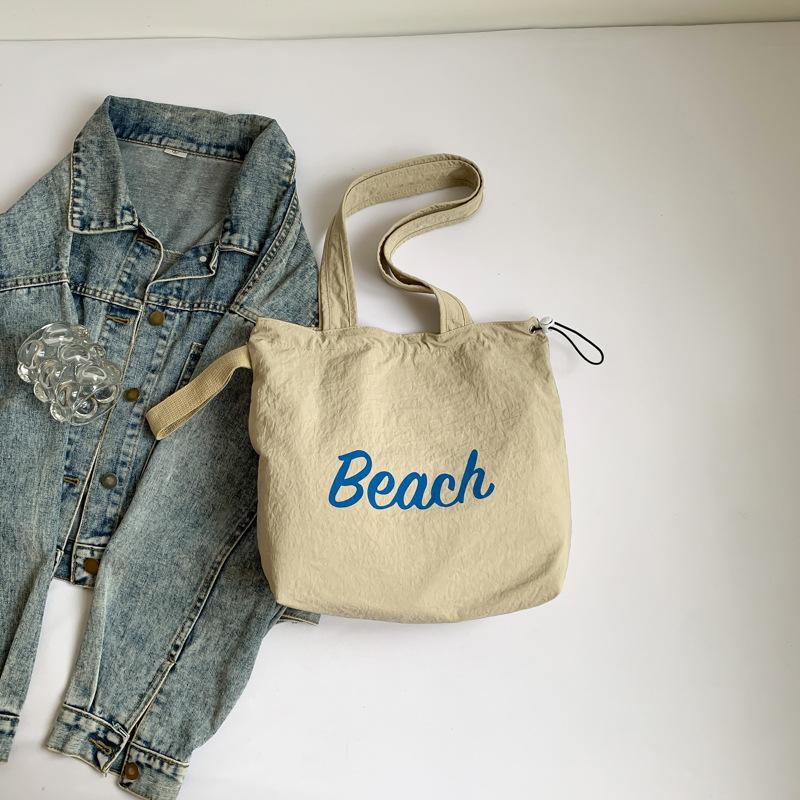 Canvas Bag New Large Capacity Women's Ins Shoulder Bag Tote Bag Korean Style Fresh Casual Lazy Bag