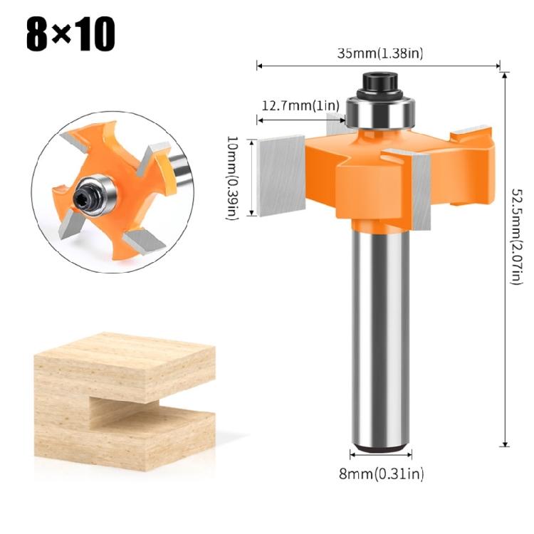 Multipurpose Router Bit Set for Wood Crafting 8mm Shank Disc Grooves Cutter with Accurate Ground Cutting Edges