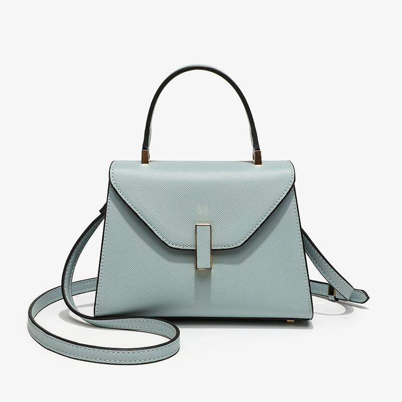 Lychee Print Handbag Niche Design Fashion Simple Locking Hand Bill Shoulder Oblique Span Female Large Capacity