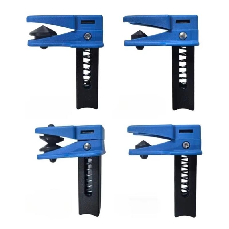 Brake Line Clamp Tool Set Spring Action Hose Control Kit with 4 Clamps for Brake System Service, Garage Repair, and Inspection Work