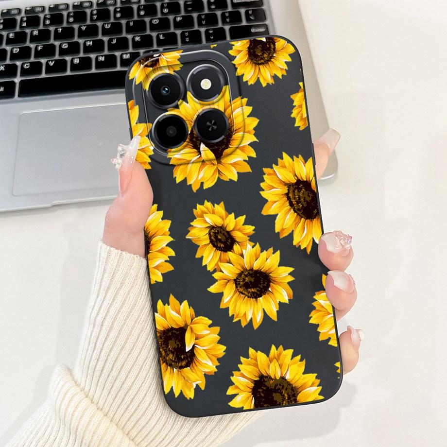 For Honor X6c Case New Fashion Cartoon Luxury Girly Painting Funda For Huawei Honor X6C X6 C X 6C Cover Matte Liquid Silicone
