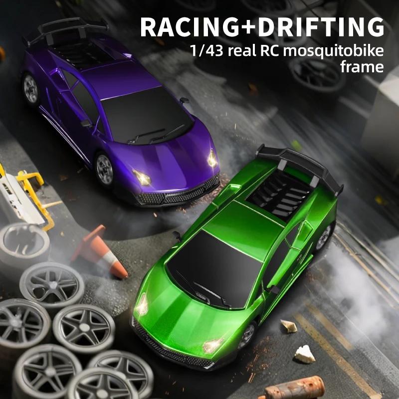 New Portable Model 2198 1:43 Scale 4WD Remote Control Drift Toy Car Smooth Handling and Realistic Drifting Effects Electric Competition Model Mini Toy