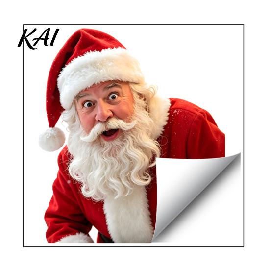 Holiday Glass Clings Creative Santa Claus Static Window Cling, Glue?Free Christmas Sticker, Festive Home Decor Reusable for Living Room Shop
