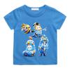 Trend Cartoon Print Summer Fall Guys T-Shirt Fashion Kawaii Boys Cartoon Short Sleeve Baby Girls T Shirt Children's Clothes Y2k