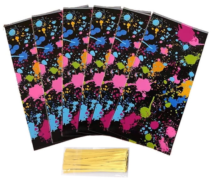 Woreczki Foliowe Torebki Na Ciastka 12X27 Cm / 100 Szt Kleks