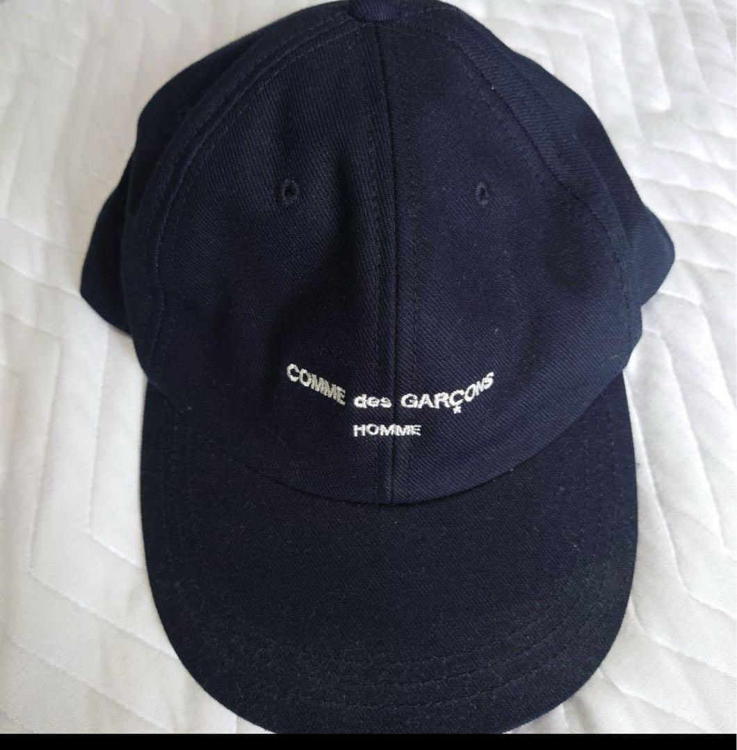 

[USED] COMME des GARCONS HOMME LOGO CAP Navy