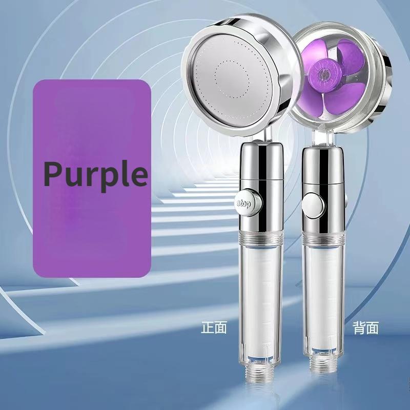 Propeller Bathroom Shower Head Rainfall High Preassure Water Saving Shower Accessary Pressurized Nozzle Universal Adaptation