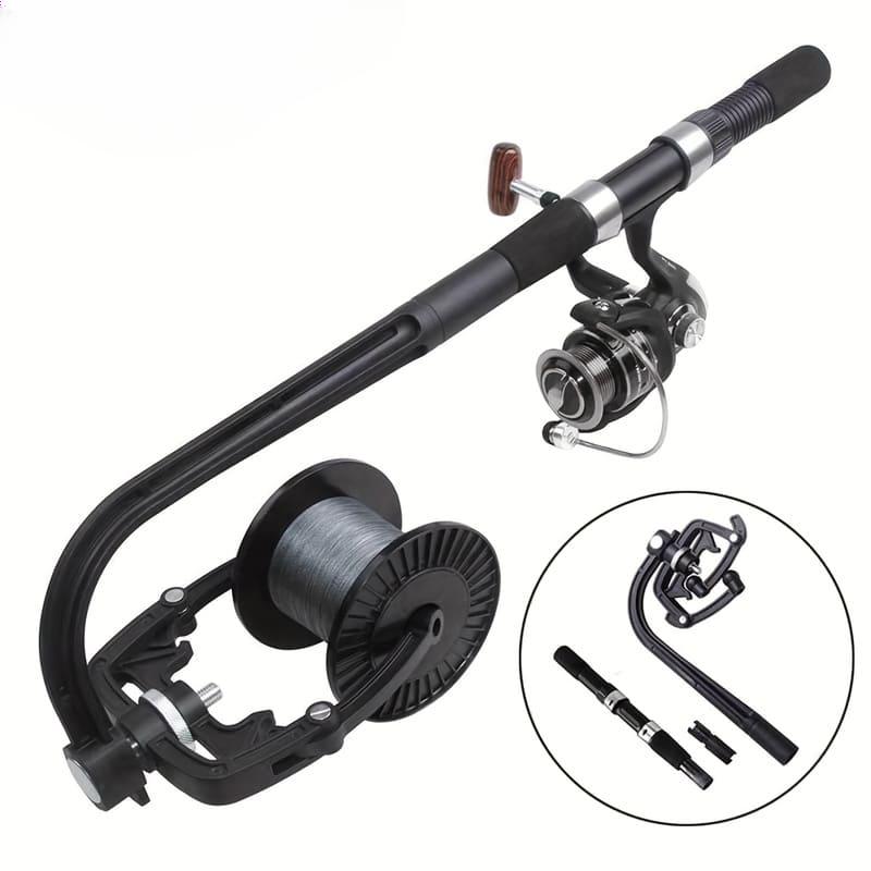 Handliche tragbare Angelrolle Langlebige und korrosionsbeständige Handangelrolle aus Nylon und Lader Ergonomischer Griff Geeignet für alle Angler