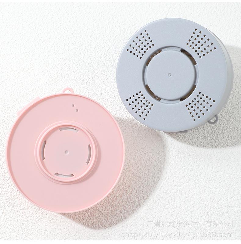 

Портативная дышащая камера-пуховка с зеркалом и ящиком для хранения Round with mirror, customizable logo серый