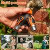 2-Wege-Schlauchverteiler Robuster Metall Y-Schlauchverteiler für den Garten mit Absperrventilen Außenwasserhahn-Adapter 3/4 Zoll GHT Wasserschlauch C
