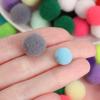 50pcs 10/15mm Multicolor Soft Pompons Colorful Fluffy Plush Craft for DIY Sewing Holiday Decorations and Jewelry Making Supplies