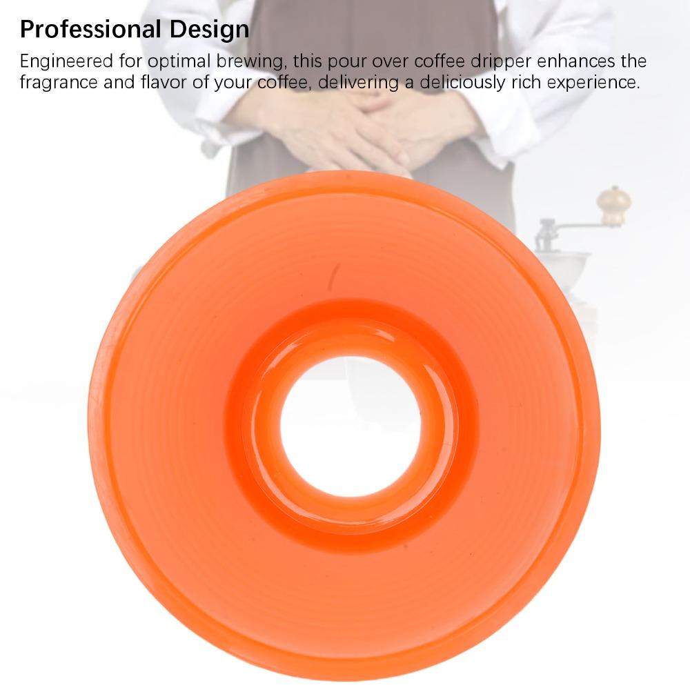 One To Two Cups Capacity Pour Over Coffee Dripper Reusable Coffee Filter Cone Hiking Camping