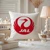 Japan Airlines Cushion Cover Anti-dustmite Pillowcase Invisible Zipper Silky Short Plush Sofa Cushion Cover
