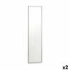 Wall Mirror 30 X 120 Cm Silver MDF Wood (2 Units)