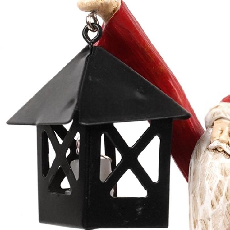 Christmas Themed Santa Snowman Figurine Set Resin Materials Perfect For Indoor Outdoor Seasonal Party Decoration