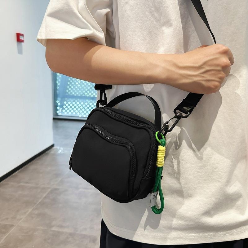Trendy Brand Small Satchel Women's Trendy Shoulder Bag Men's Casual Versatile Messenger Bag Sports Mobile Phone Bag Small Backpack