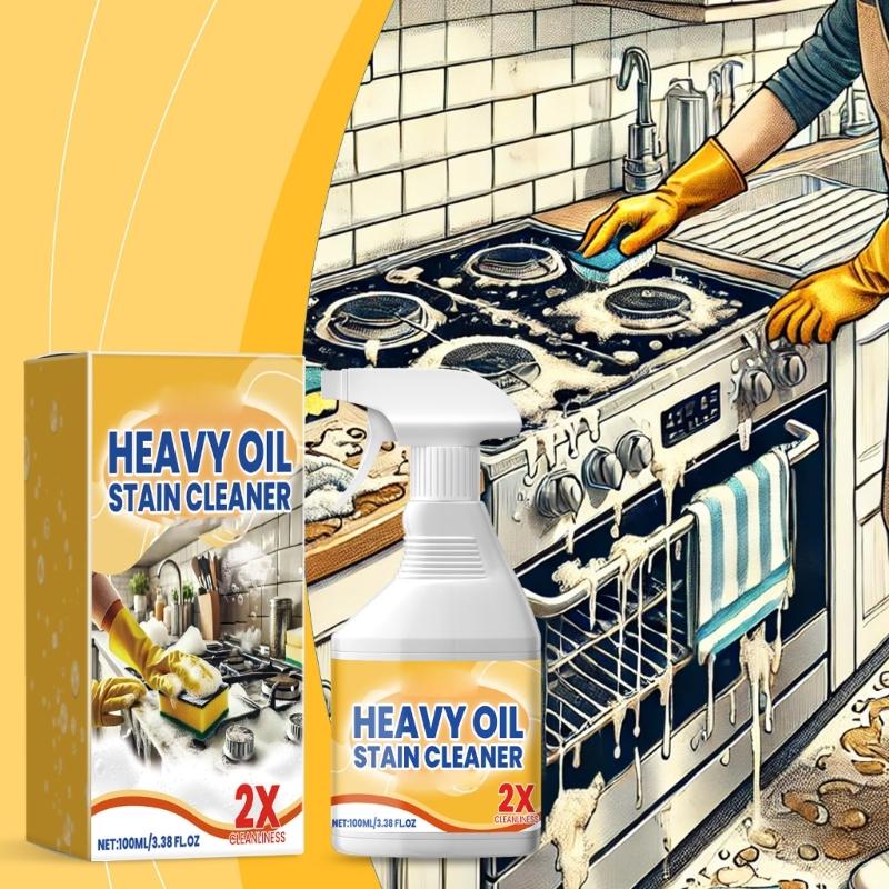 Kitchen Countertops Cleaner Degreaser Agent for Stubborn Grease Kitchen Convenient Oil Stain Cleaner