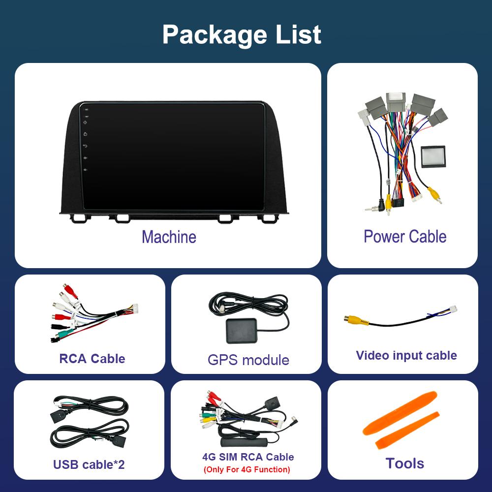 9 '' for Honda CRV CR-V 5 RT RW 2017 - 2019 Car Radio Multimedia Player Android Intelligent System GPS Navi WiFi+4G HD Screen
