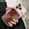 Galvanisierter Bumper Aurora Laser Glänzend Kristall Handyhülle Für iPhone 17 16 15 14 Pro Max Linsenschutz Stoßfest Hybrid PC Abdeckung