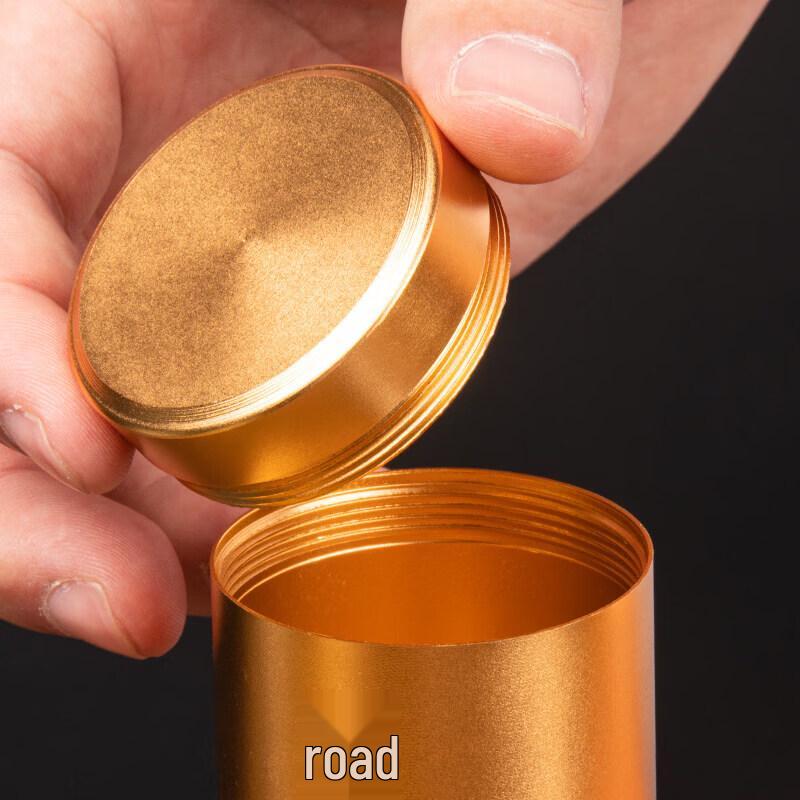 UOSO Portable Mini Sealed Aluminum Alloy Tea Caddy