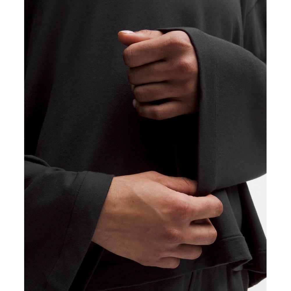 Lululemon Becalm V Neck Bell sleeVe Shirt Black