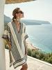 Y vacation bikini blouse sunscreen printed beach skirt European and American new models
