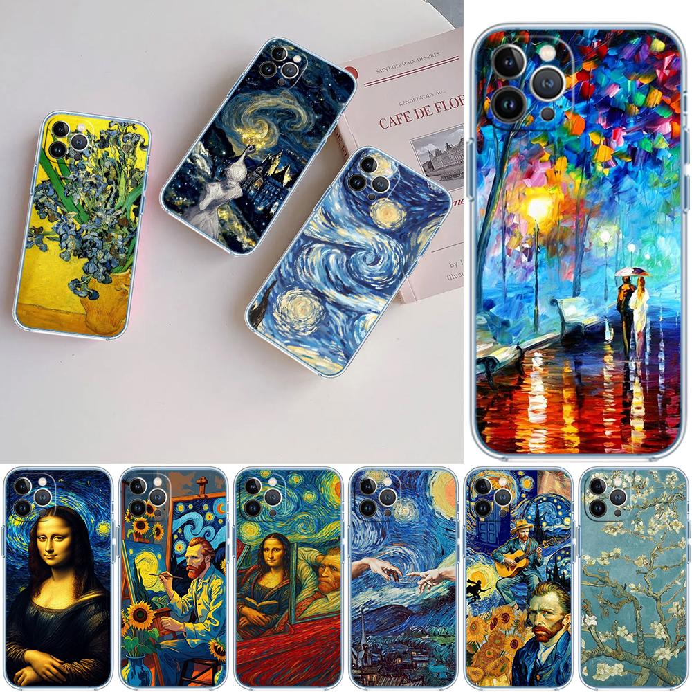 BF101 Starry Night Van Gogh Painting Phone Case for Motorola Moto G7 G8 G9 G84 G85 G73 G24 G15 Z2 Play Power Plus