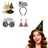 PESENAR New Years Eve Party Supplies 2025 Happy New Year Decorations Top Hats Headband