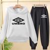 Kinderkleidung Buchstabe Marke Aufdruck Hoodie Pullover 3-12 Jahre Jacke Sweatshirt+Hose 2-teiliges Set Jungen Mädchen Freizeit Sport Jogginganzug