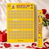 Scratch Off 100 Love Games - Plakat Zdrapka Dla Par A2 Pomysł Na Prezent