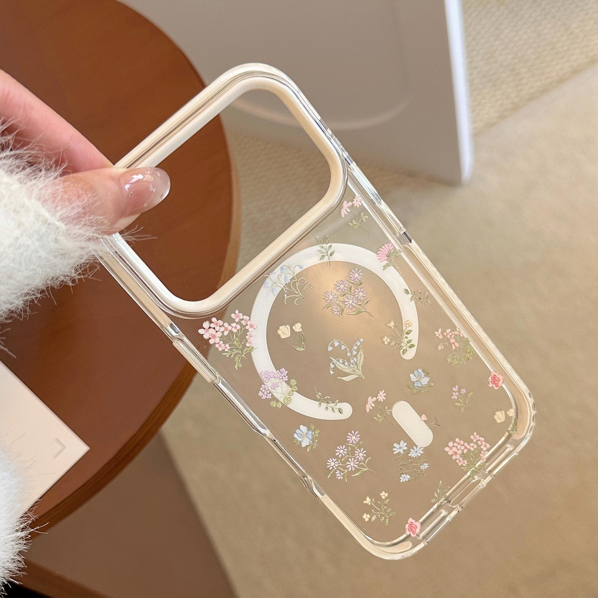 

Colorful Gentle Bouquet Soft Transparent iPhone 17/15/12/16/17pm Phone Case 17 Pro