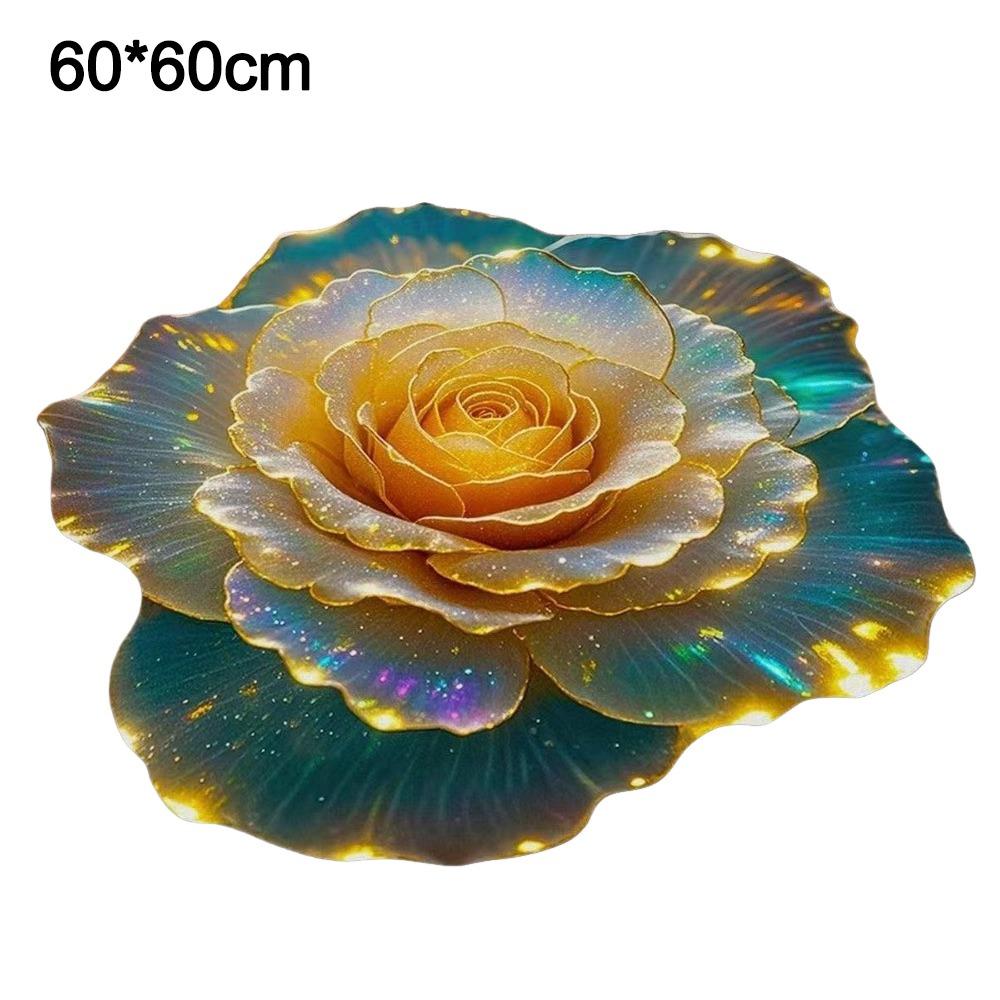 Special-shaped 3D Flower Carpet Non-slip Absorbent Bathroom Floor Mat Soft Dirt-resistant Door Blanket