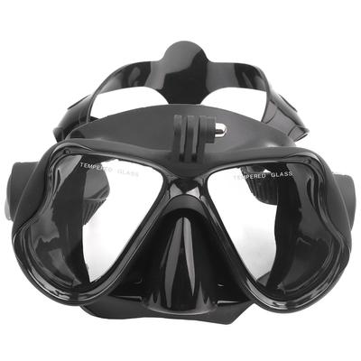 4 Colors Tempered Glass Lens Flexible Silicone Diving Face Shield For Adult